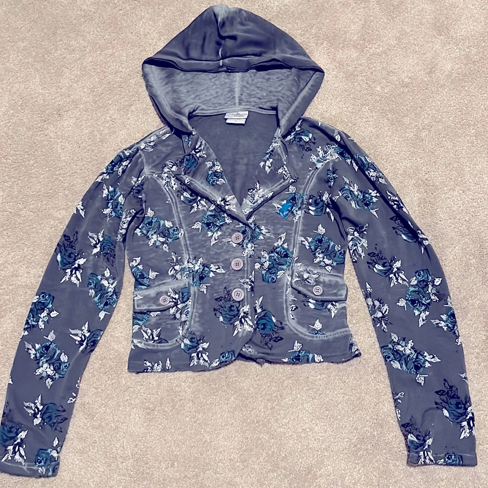 Disneyland Resort floral blazer/jacket with hood